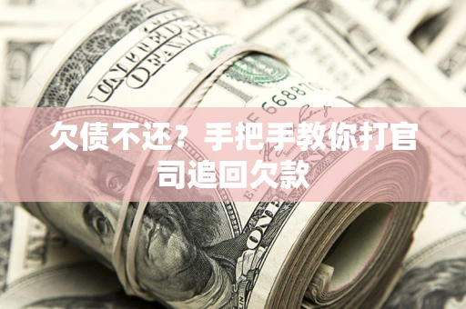 武汉欠债不还？手把手教你打官司追回欠款