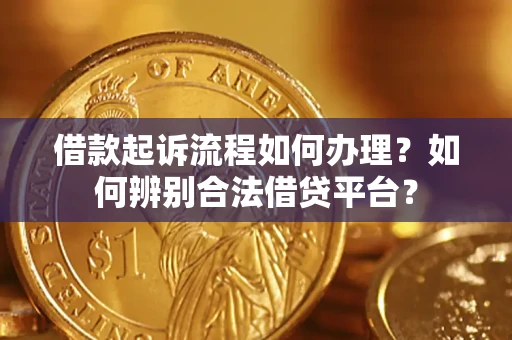 武汉借款起诉流程如何办理？如何辨别合法借贷平台？