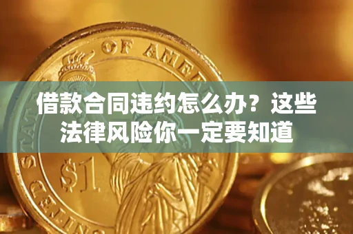 武汉借款合同违约怎么办？这些法律风险你一定要知道