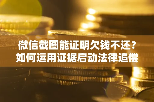 武汉微信截图能证明欠钱不还？如何运用证据启动法律追偿程序？
