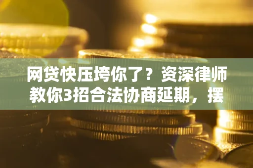 武汉网贷快压垮你了？资深律师教你3招合法协商延期，摆脱暴力催收！