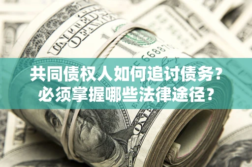 武汉共同债权人如何追讨债务？必须掌握哪些法律途径？