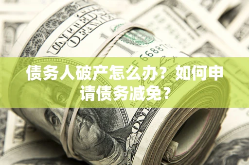 武汉债务人破产怎么办？如何申请债务减免？