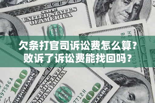 武汉欠条打官司诉讼费怎么算？败诉了诉讼费能找回吗？