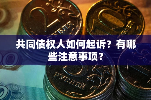 武汉共同债权人如何起诉？有哪些注意事项？