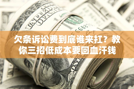武汉欠条诉讼费到底谁来扛？教你三招低成本要回血汗钱